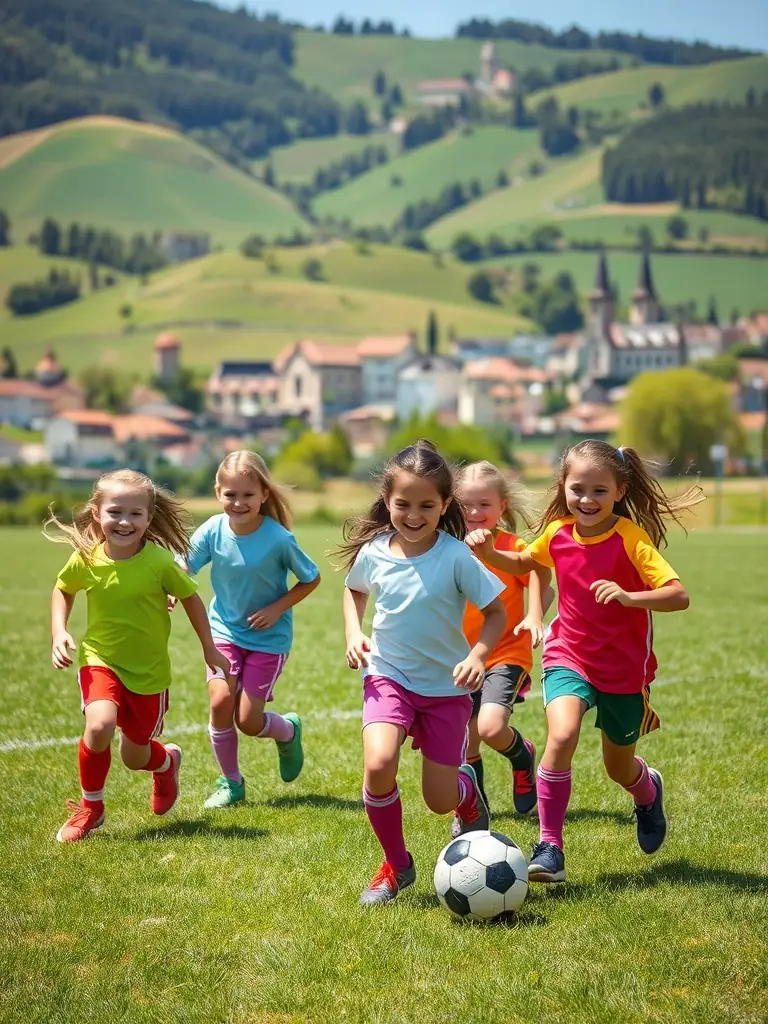 A photograph capturing children participating in a traditional French game during a national holiday celebration organized by the association.